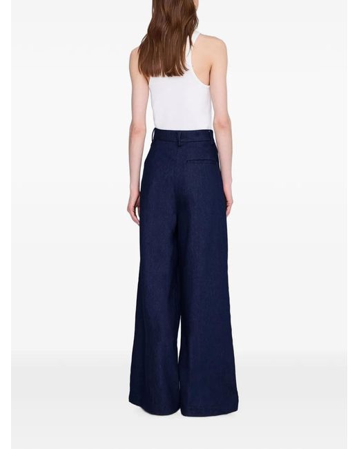 Anine Bing Blue Pantalon Lou