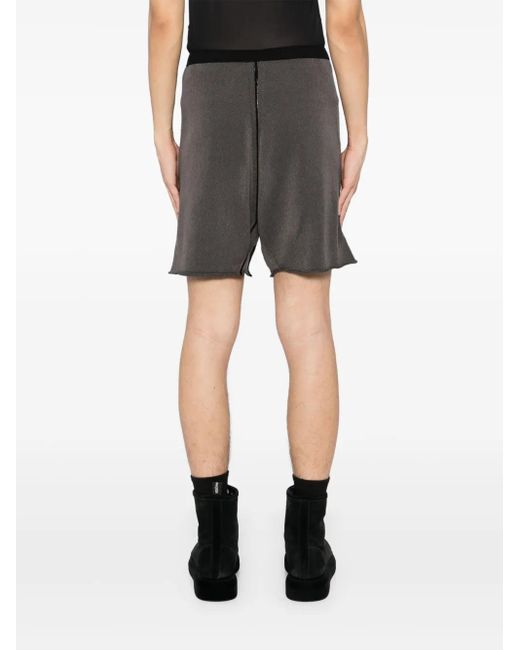 Label Under Construction Gray Cotton Shorts for men