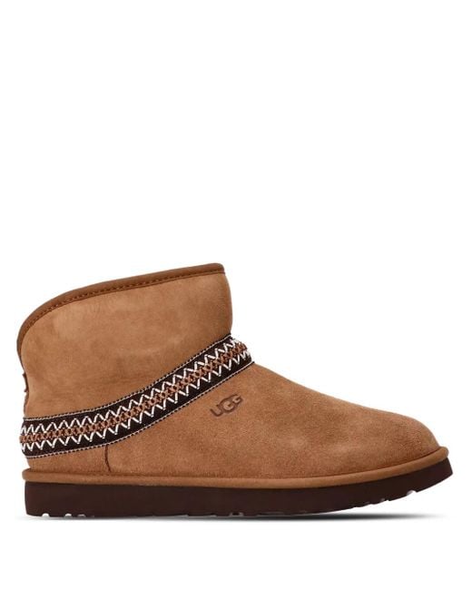Bottines W Classic Ugg en coloris Brown