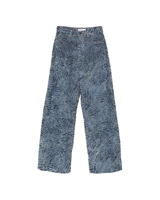 GIUSEPPE DI MORABITO Blue Cut-Out Jeans