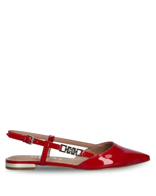 Guess Red Pointed-toe flat pumps