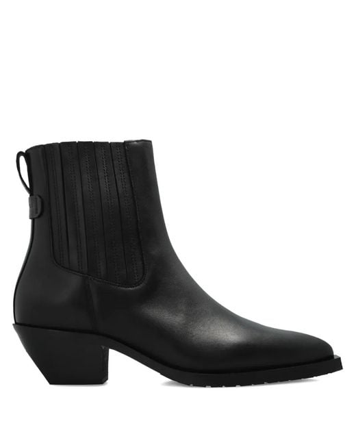 AllSaints Black Marcie Chelsea Boots
