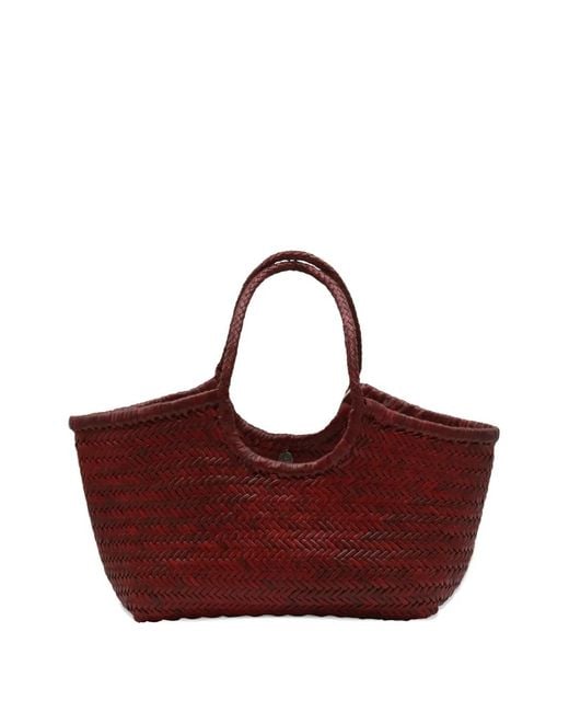 Dragon Diffusion Red Big Nantucket Leather Tote Bag