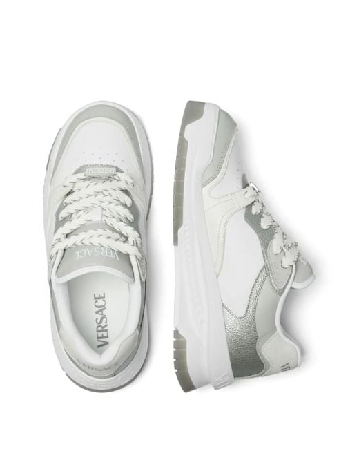 Versace White Odyssey Sneakers for men