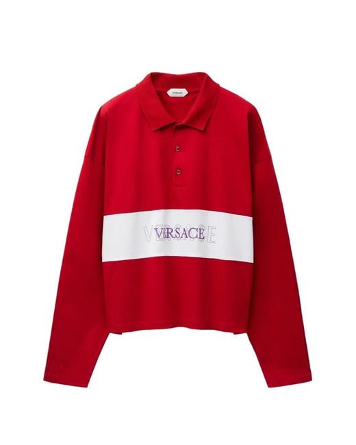 Versace Red Polo Shirts for men