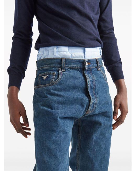 Prada Straight Jeans in het Blue voor heren