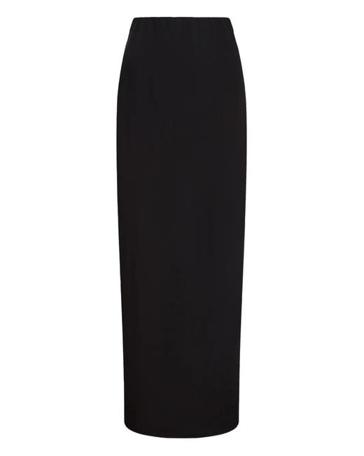 12 STOREEZ Maxi-Rok Met Zijsplit in het Black
