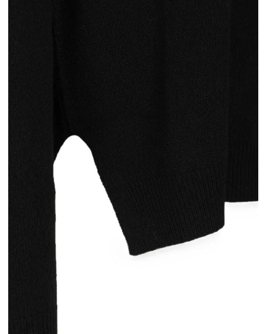 Rick Owens Black Boiled Knit Sweater for men