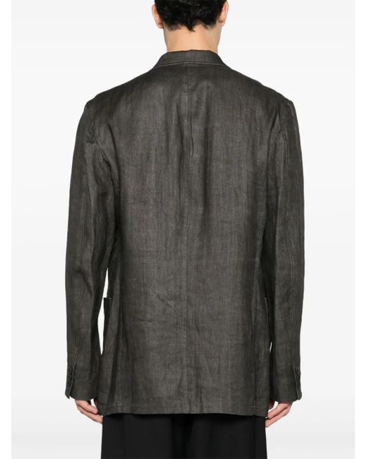 Yohji Yamamoto Blazer Met Enkele Rij Knopen in het Black voor heren
