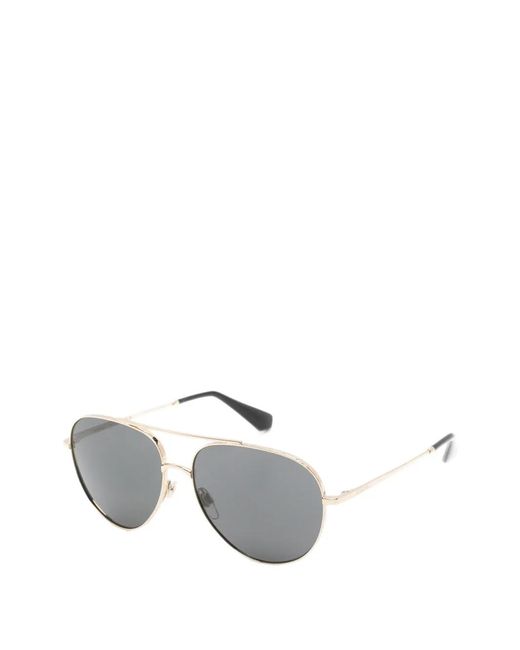 Burberry Gray Pilot-Frame Sunglasses