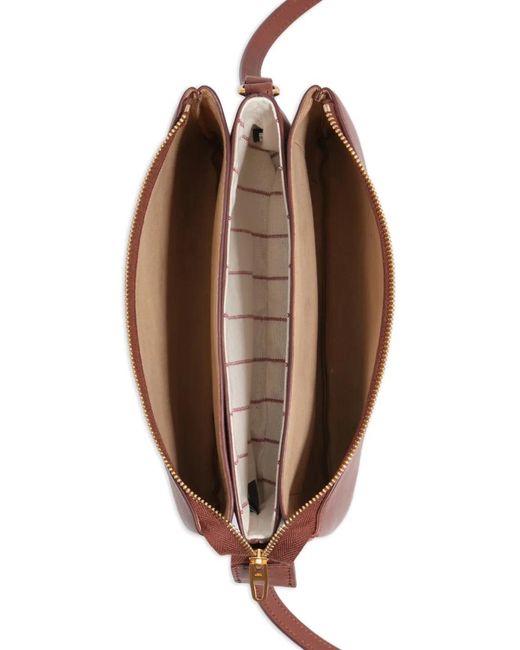 Bimba Y Lola Brown Zip Tote Bag
