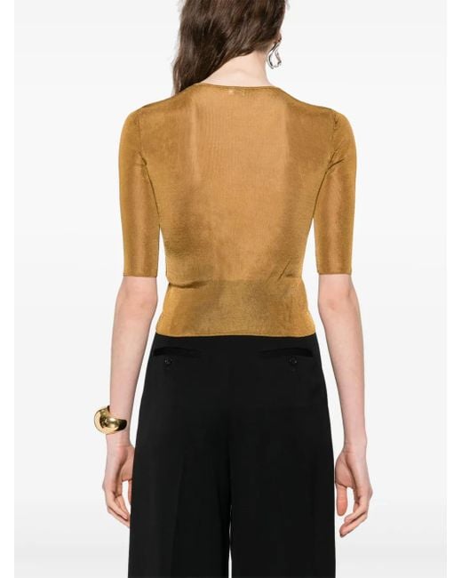 Saint Laurent Brown Top Cassandras