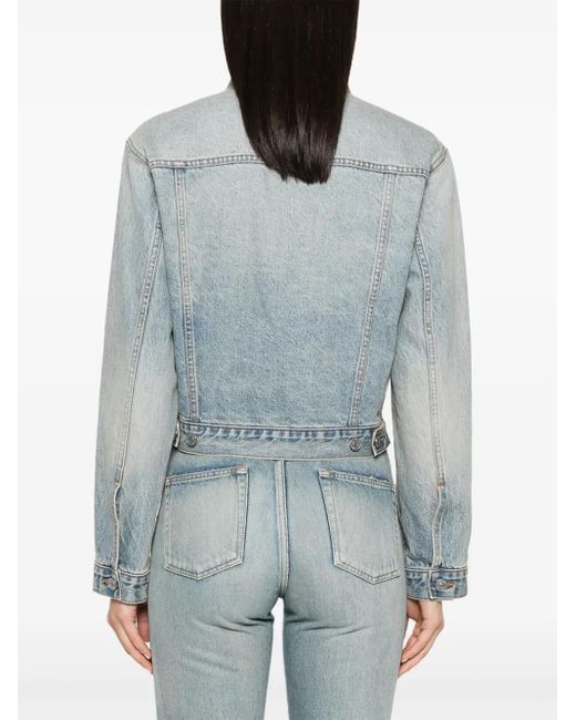 Balenciaga Denim Jack in het Blue