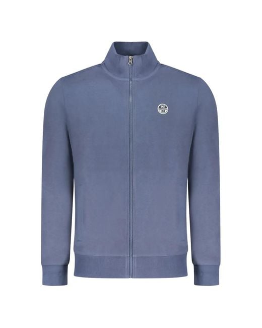 North Sails Blue Veste Zippée À Patch Logo for men