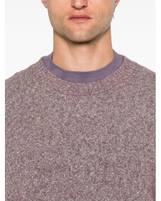 Brunello Cucinelli Gray Crew-Neck Sweater for men