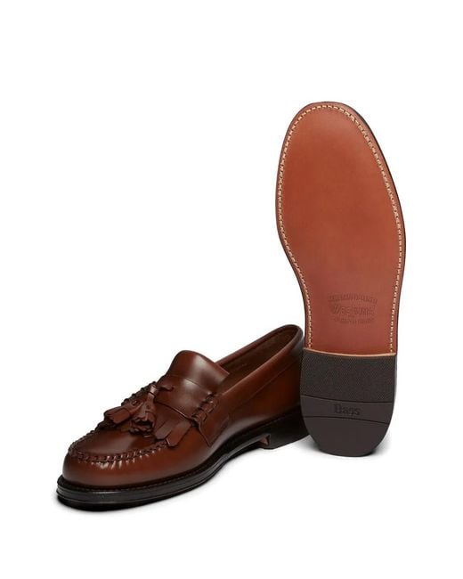 G.H.BASS Brown Weejuns Layton Kiltie Loafers for men