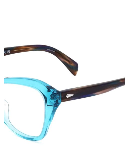 Rag & Bone Blue Cat-Eye Frame Glasses