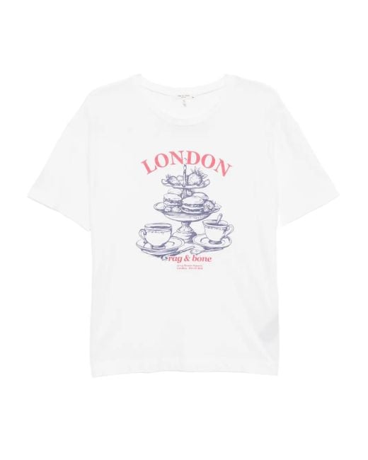 Rag & Bone London グラフィック Tシャツ White