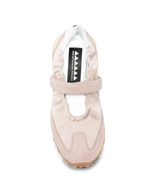 RUN OF Pink Bugia Touch-Strap Sneakers