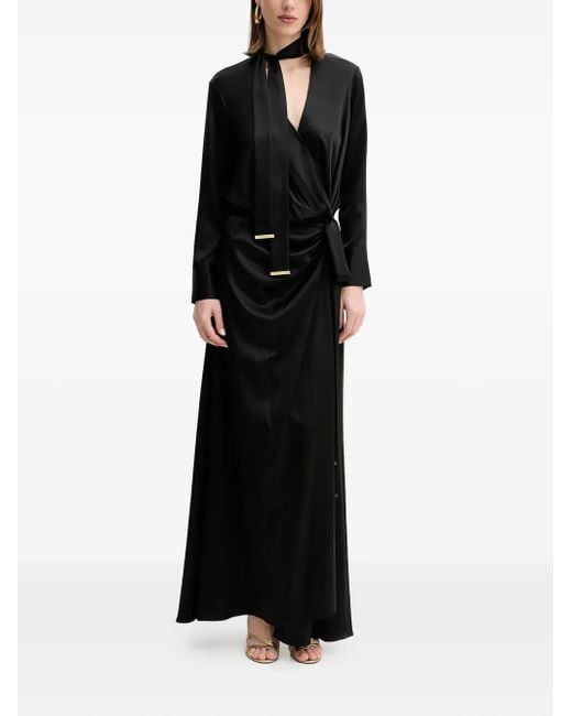 Marciano Black Gewickeltes Linda Maxikleid mit Schleifendetail