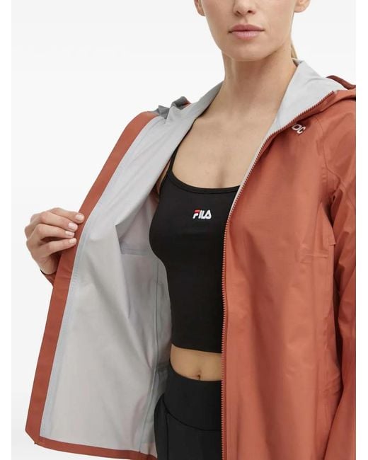 Poc Red Hooded Zip Jacket