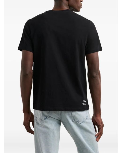 Camiseta de algodón orgánico de x Disney Karl Lagerfeld de hombre de color Black