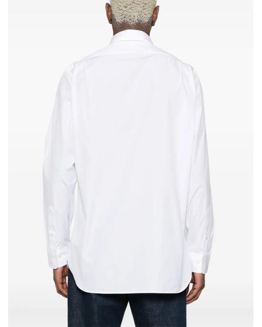 Polo Ralph Lauren Poplin Cotton Shirt in White for Men | Lyst