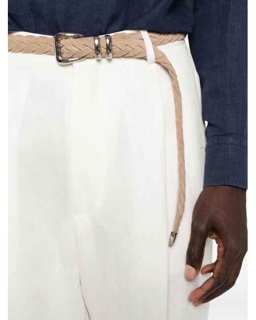 BE ABLE White Belt-Loops Trousers for men
