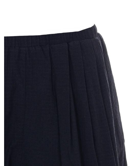 ELEH Blue Elasticated Embroidered Shorts