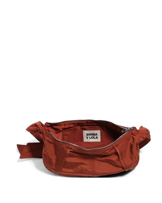 Bimba Y Lola Brown Ring Strap Mini Bag
