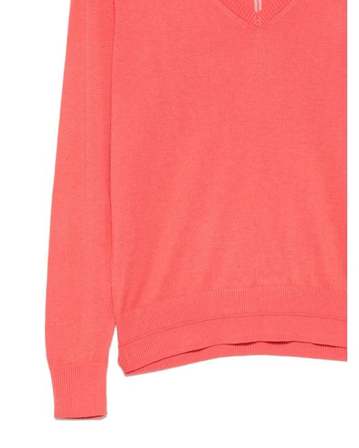 Boss Pink V-Neck Sweater