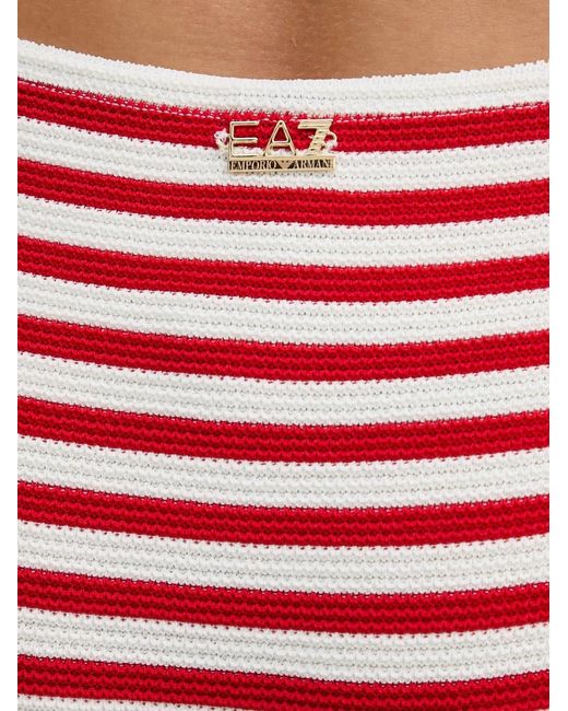 EA7 Red Striped Bikini