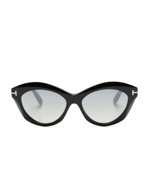 Tom Ford Black Toni Cat-eye Sunglasses for men