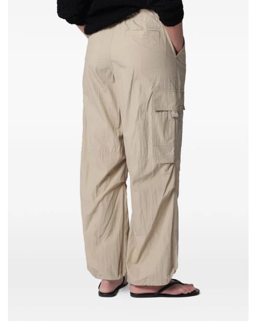 DUNST Natural Cargo-Pocket Parachute Pants