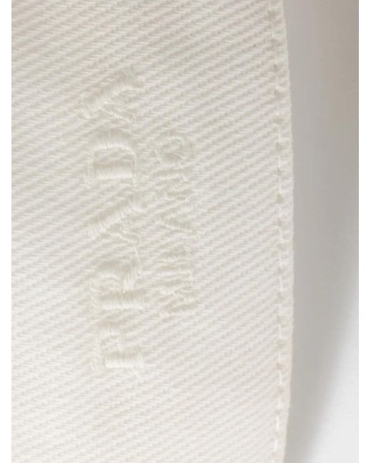 Prada White Drill Baseball Cap