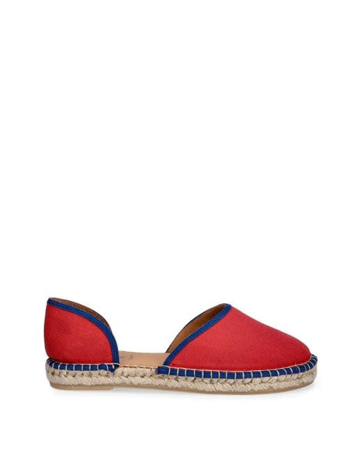 Fly London Red Braided Trim Espadrilles