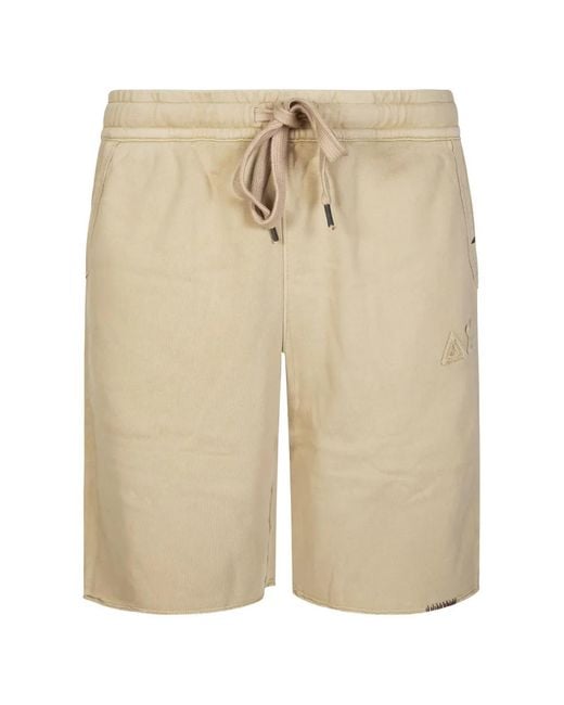 Sun 68 Natural Drawstring Bermuda Shorts for men
