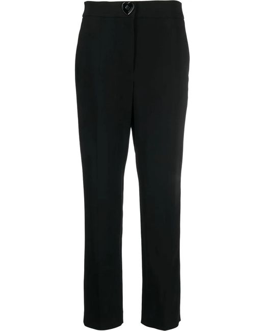 Moschino Black Heart Button Detail Trousers