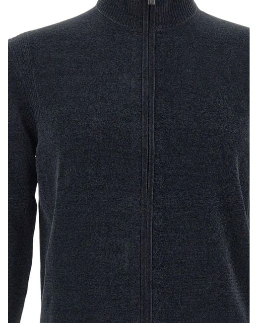 Rrd Blue Velvet Full Zip-Up Cardigan for men