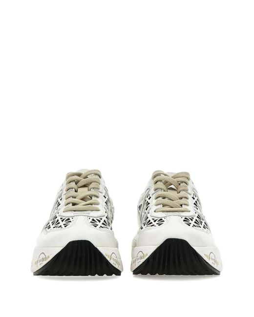 Premiata White Cassie 7385 Sneakers
