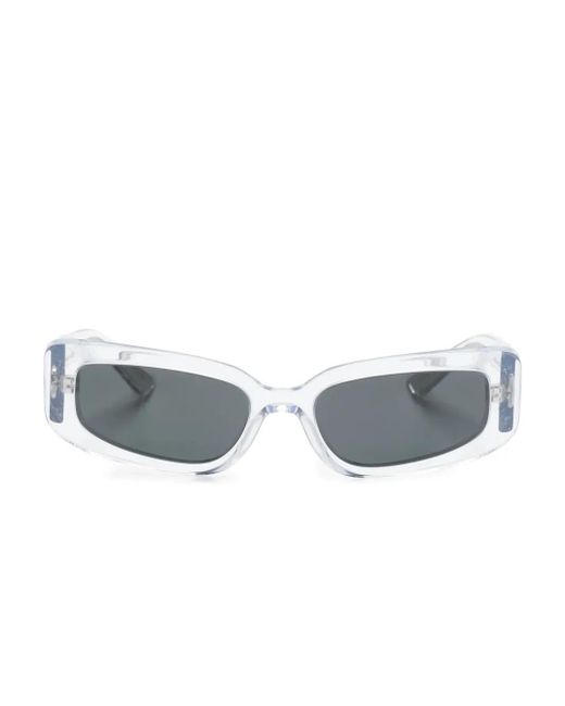 Dolce & Gabbana Gray Dna Rectangle-Frame Sunglasses