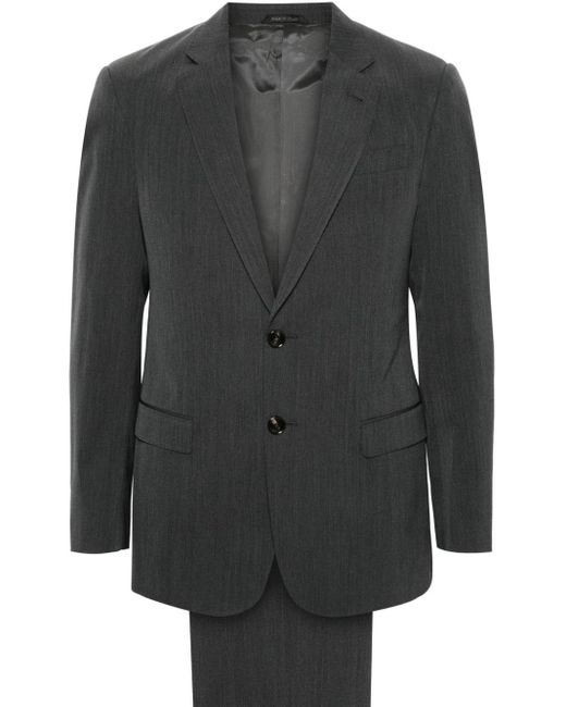 Giorgio Armani Gray Virgin-Wool Suit for men