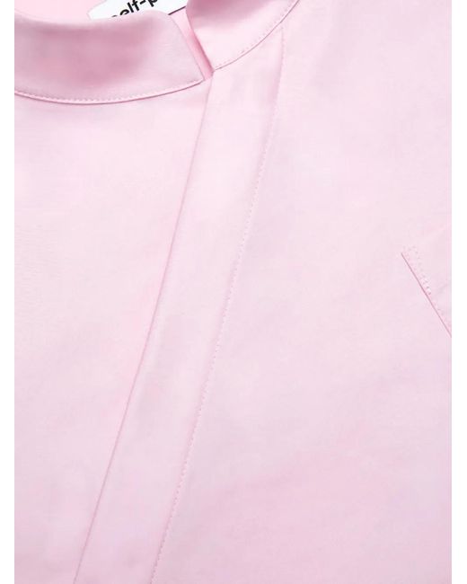 Self-Portrait Blue Asymmetric Shirt