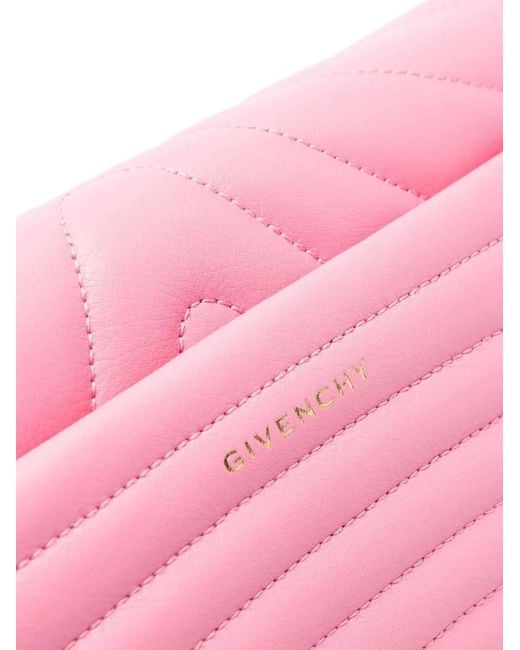Givenchy Pink Small 4G Soft Quilted Leather Bag