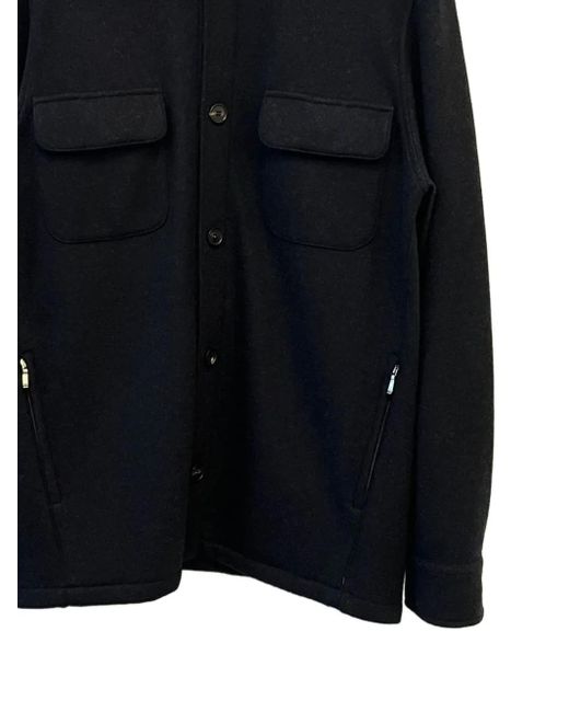 Loro Piana Black Buttoned Pocket Jacket for men