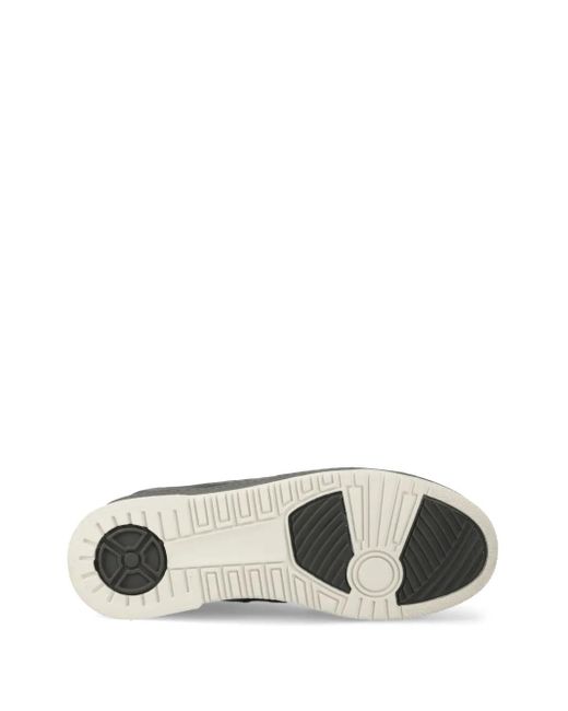 Filling Pieces Green Logo-Print Suede Sneakers for men
