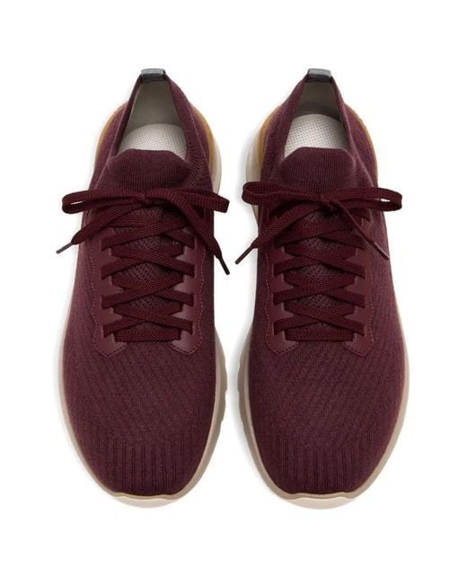 Brunello Cucinelli Brown Lace-Up Sneakers for men