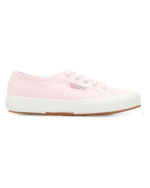 Superga Pink Lace-Up Sneakers