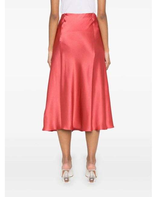 Alberta Ferretti サテン スカート Pink