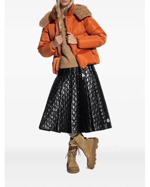 Moncler Orange Castelnou Quilted Jacket
